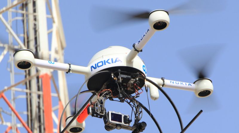 諾基亞（Nokia）早已涉足無人機產業，研製自家無人機，用作檢查和測試電訊設施。
