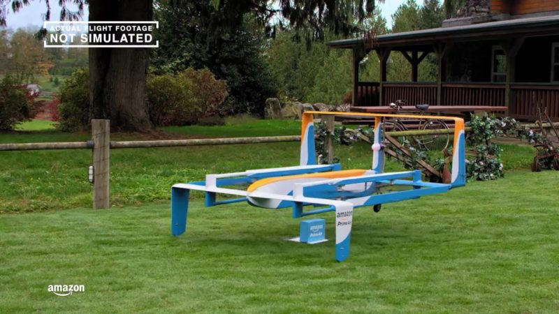 Amazon Prime Air 第二代送貨無人機的模樣