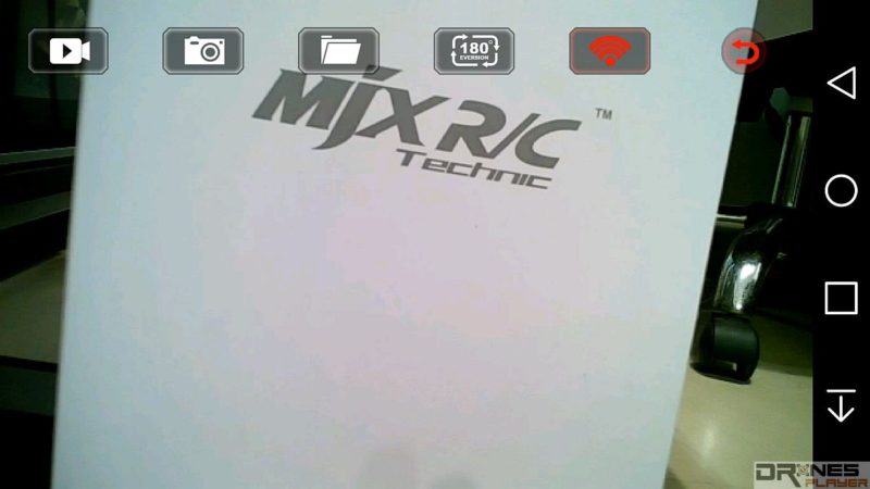 《MJX  FPV》app 可顯示實時畫面，並可操控拍照、錄影。