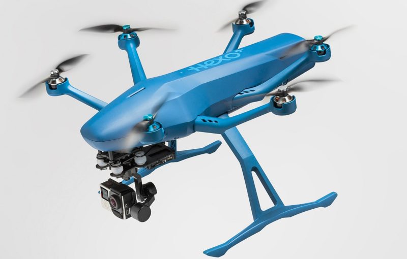 HEXO+ 無人機採用 6 軸旋翼結構，以提升飛行穩定性。