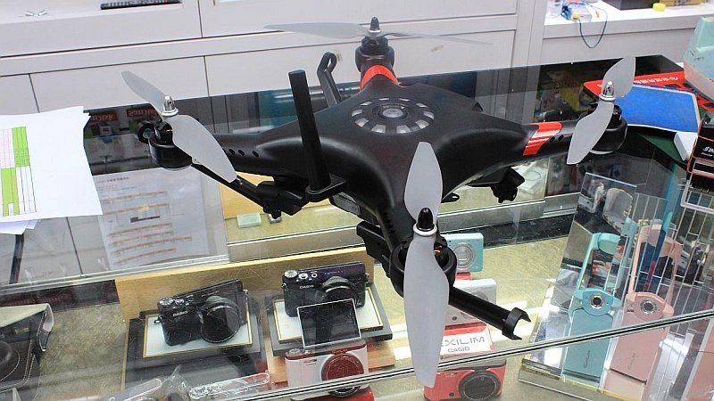 TTRobotix Ghost+ X450 預載Morpheus H3D-360 雲台，可支援 GoPro 運動相機。