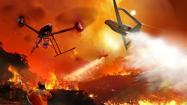 無人機未來或成為消防員救災的重要工具。