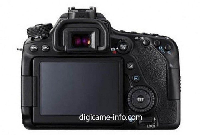 Canon 80D 機背主介面的布局（圖片來源：digicame-info.com）