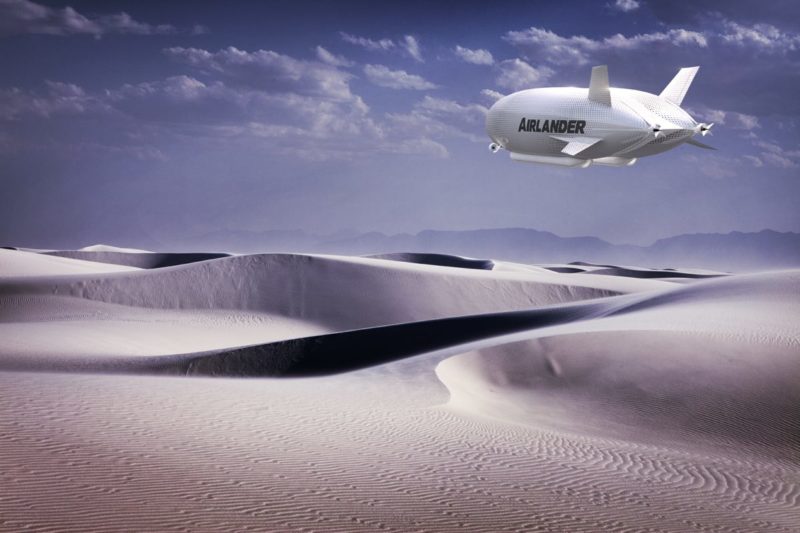Airlander 10 未來或可飛至沙漠等極地，垂直升降。