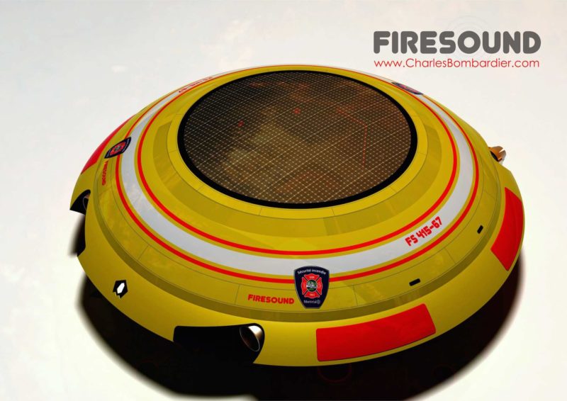Firesound 的紅黃色 UFO 幽浮飛碟，十分搶眼。