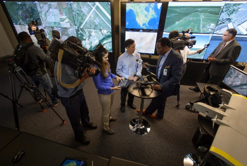 NASA UTM 系統首個跨州測試接受傳媒訪問