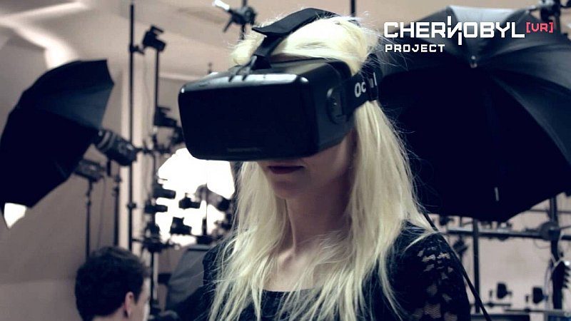 用戶只要戴上 VR 眼鏡，即可看到切爾諾貝爾的 360 度環景圖像，讓人彷彿親臨現場。