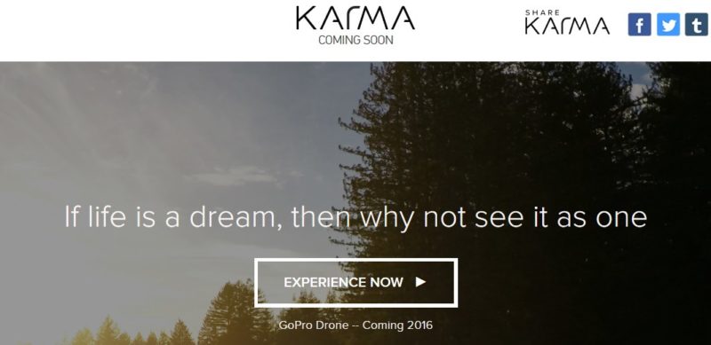 GoPro Karma 網站