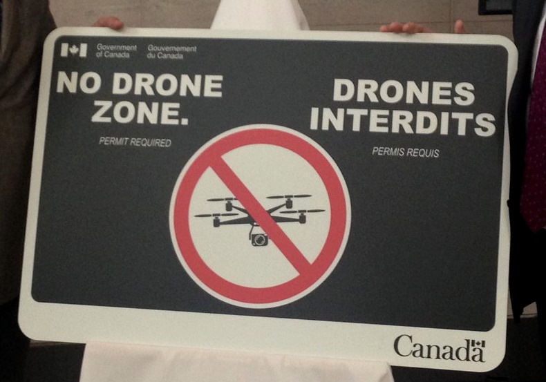 加拿大發布「No Drone Zone」標誌