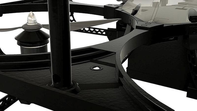 SurroundFrame 防撞框架由 3D 打印技術，以碳纖物料打印而成，有效抵禦撞擊。