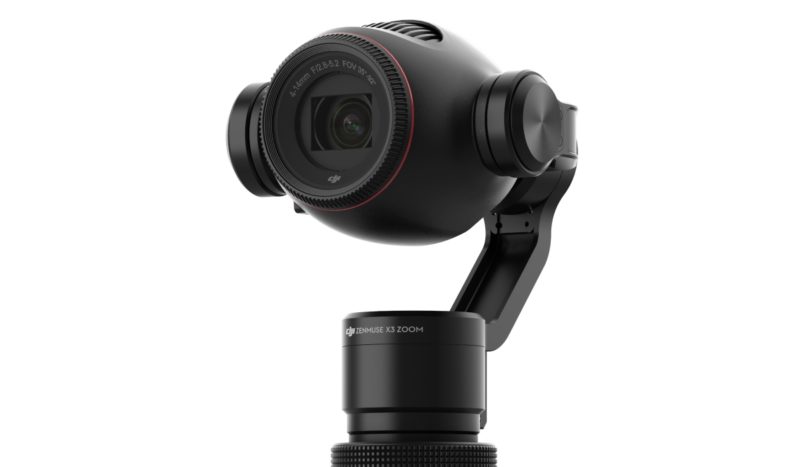 DJI Osmo+ 配備的雲台相機是 Zenmuse X3 Zoom，比初代 Osmo 的多出一個「Zoom」字，示意加強了變焦放大效能。
