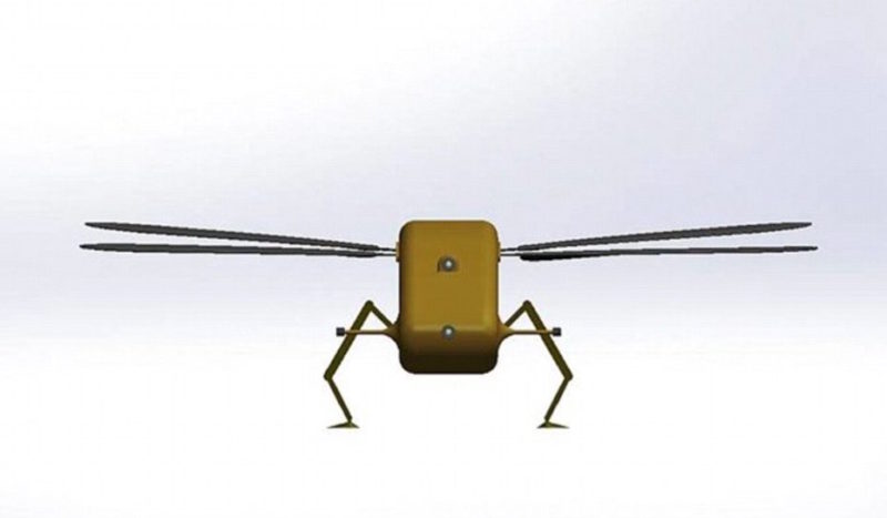 蜻蜓無人機手掌般大小，難以被察覺。