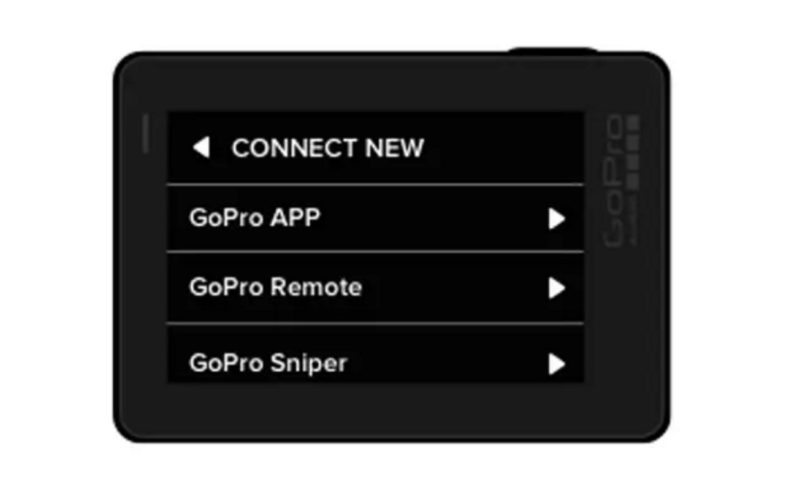 網上流傳 GoPro Hero 5 運動相機的機背觸控屏幕的操作介面。