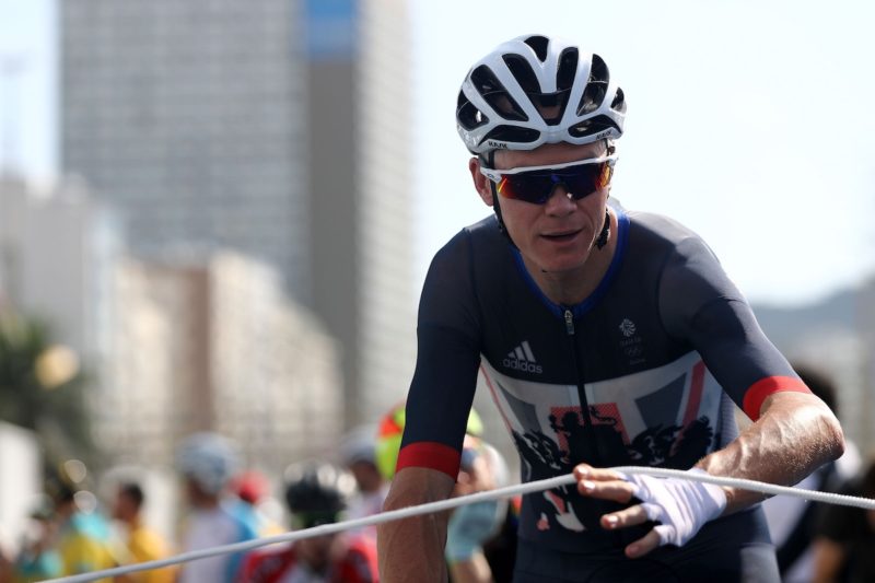 英國單車選手 Christopher Froome 在奧運首天的比賽情況。