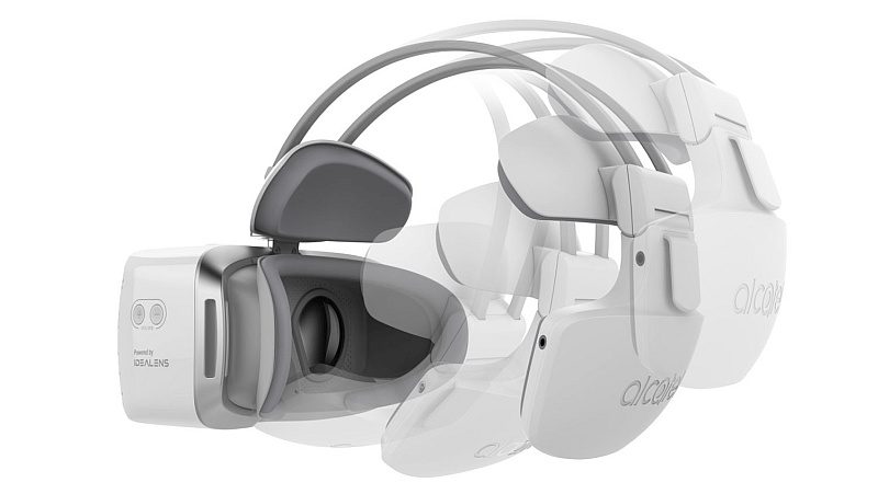 Alcatel Vision VR 眼鏡可因應使用者的頭部大小，作出適當的調校。