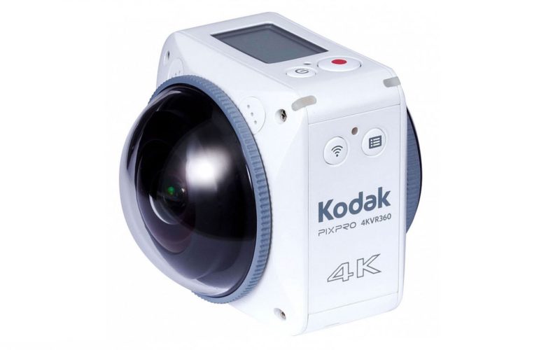 Kodak 4KVR360 機頂配備液晶屏幕，用作顯示拍攝資訊。
