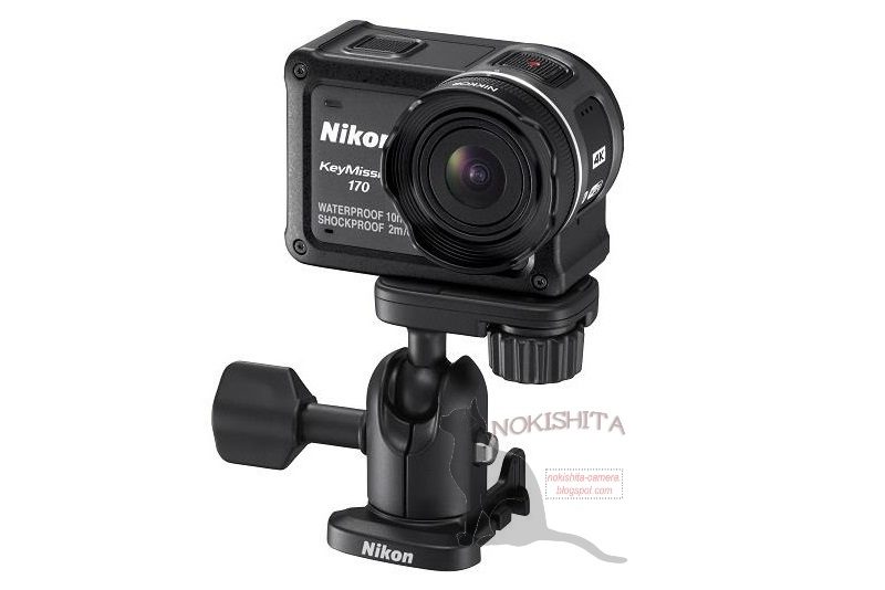 Nikon KeyMission 170 另有雲台配件，可供安裝在相機三腳架上。