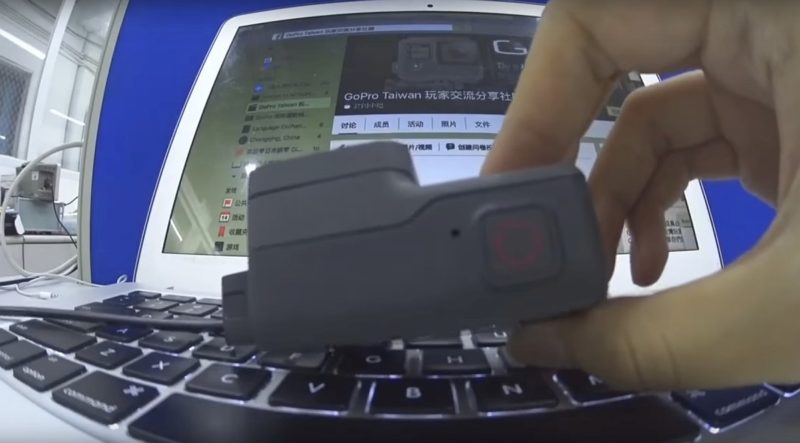 GoPro Hero 5 運動相機機頂設有快門鍵。