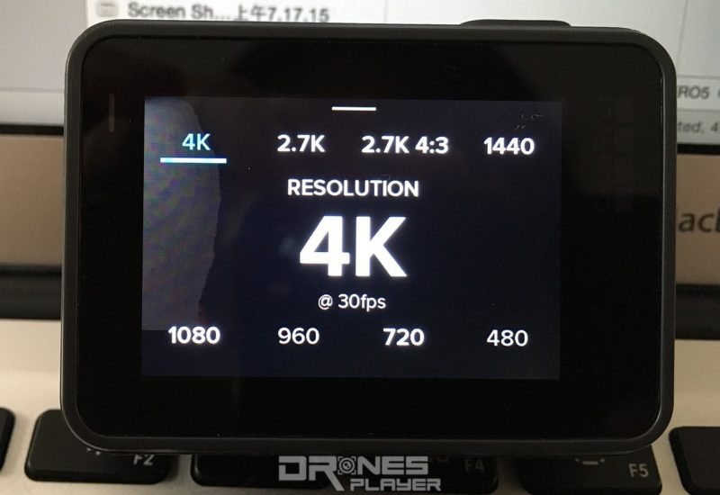 HERO 5 Black 最高可支援 4K @ 30fps 拍片。