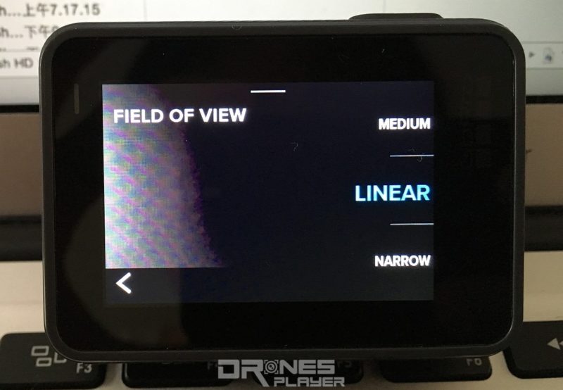 用戶只在「Field Of View（FOV）」頁面中選取[Linear]，即可拍出沒彎曲變形的影像。