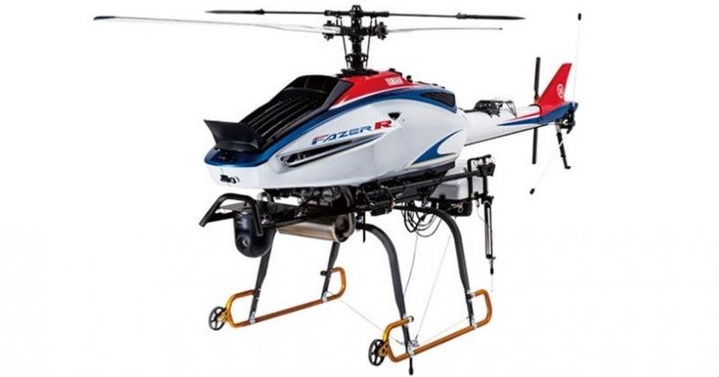 Yamaha Fazer R G2 商用無人機機底掛載一部航拍相機，可執行空中測繪任務，同時又具備運送貨件的能力。