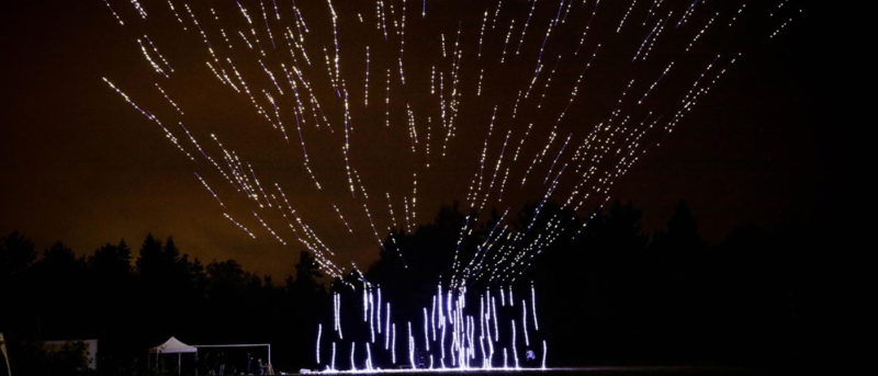 Intel Shooting Star - Drone 500 燈光表演