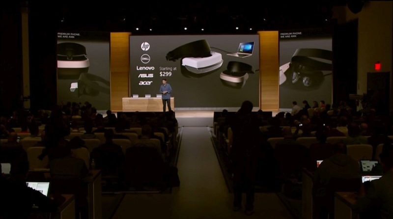 Microsoft VR 眼鏡將可搭配 Dell、HP、Lenovo、Asus、Acer 電腦使用，建議售價為 299 美元起。