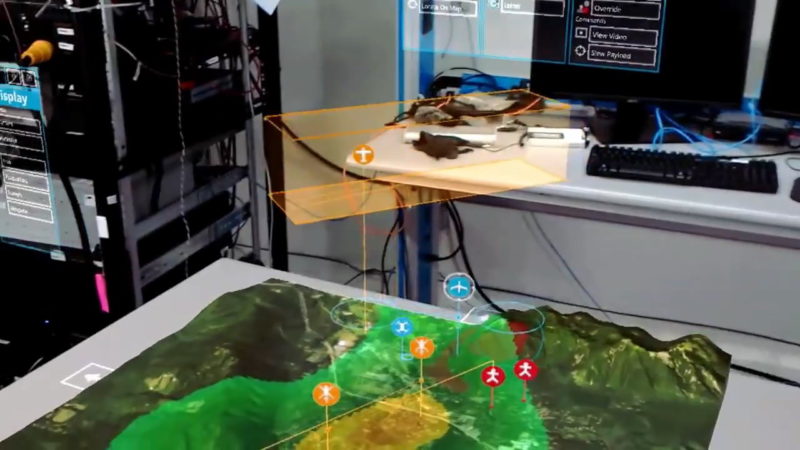 波音用微軟 HoloLens 操控 ScanEagle - 3D 地圖