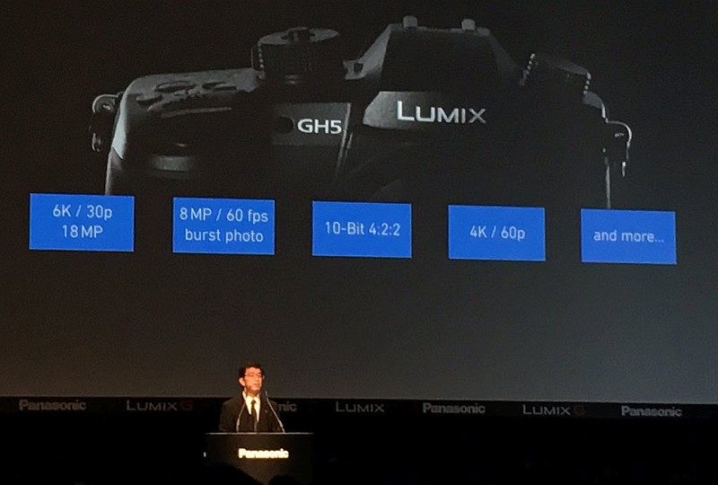 Panasonic 於 Photokina 2016 期間發表的 LUMIX GH5。