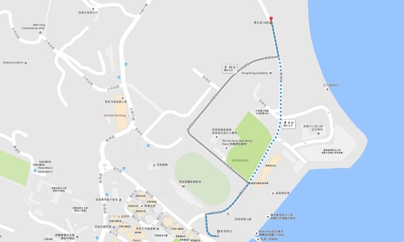航拍景點地圖：西貢惠民路 18 號