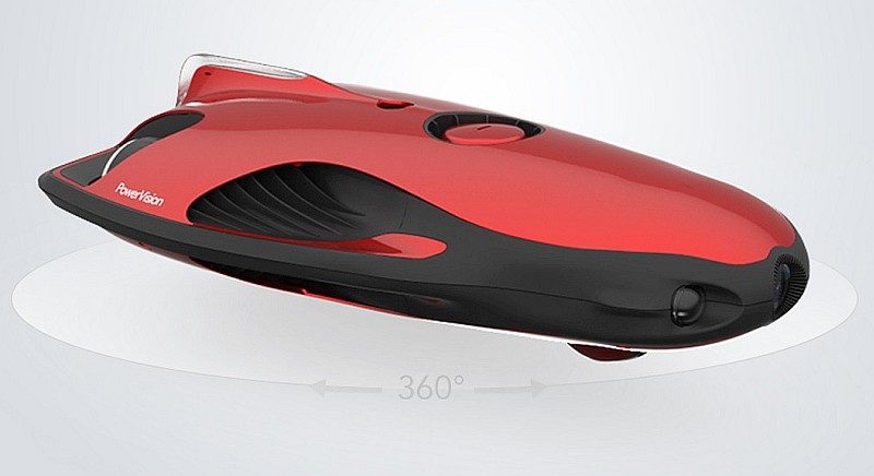 PowerRay 水中無人機另有紅色機身以供選擇