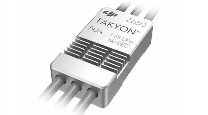Takyon Z650 的重量為 10 克，最大工作電流 50A，體積約為同等功率電調的四分一。