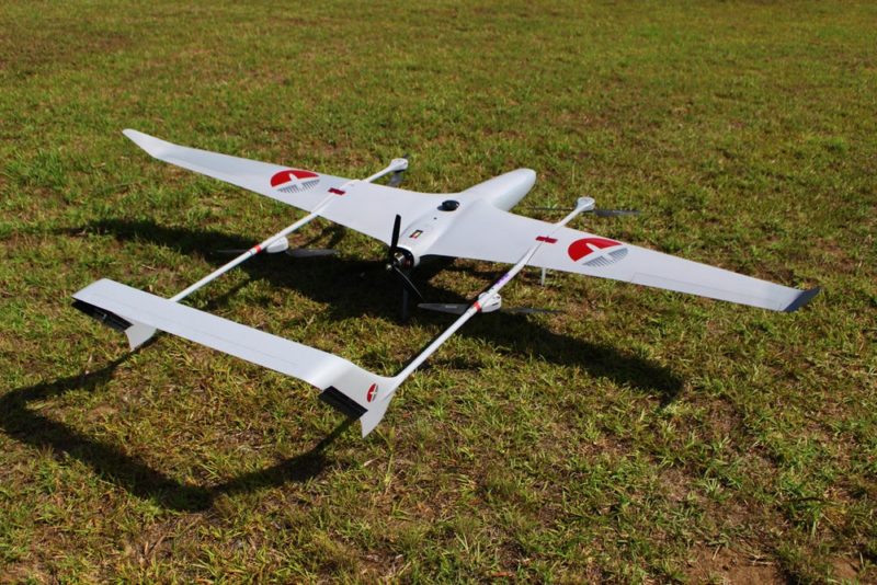 Volanti 無人機機身由碳纖複合材質製作而成，重量僅得 4 公斤。