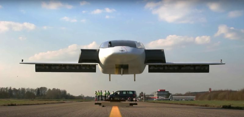 Lilium Jet 的 Eagle 原型機成功垂直起飛的一刻。