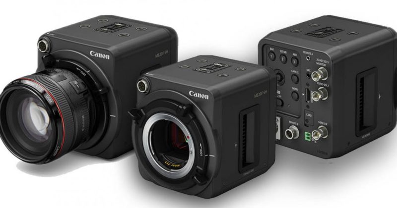 Canon 無人機會裝配 Canon ME20F-SH 攝影機，採用全片幅 CMOS 感光元件，可提供最高感光度 ISO 4,000,000。