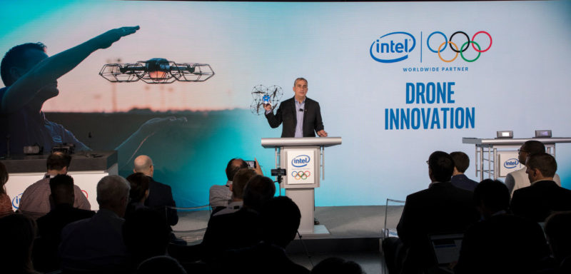 Intel 執行長 Brian Krzanich 出席奧林匹克委員會環球合作夥伴發表會