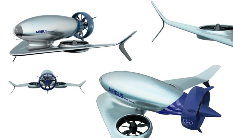 Airbus A-180無人機外觀設計有點像飛艇。