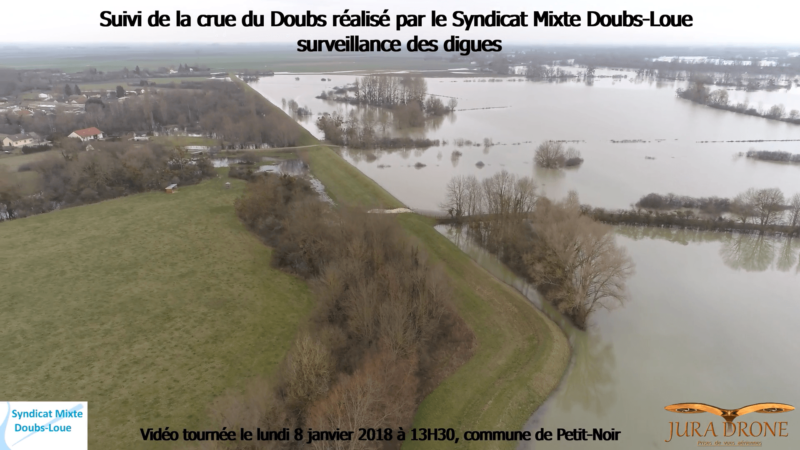 航拍公司 Jura Drone 也一直替聯合防洪議會監視杜河的情況。