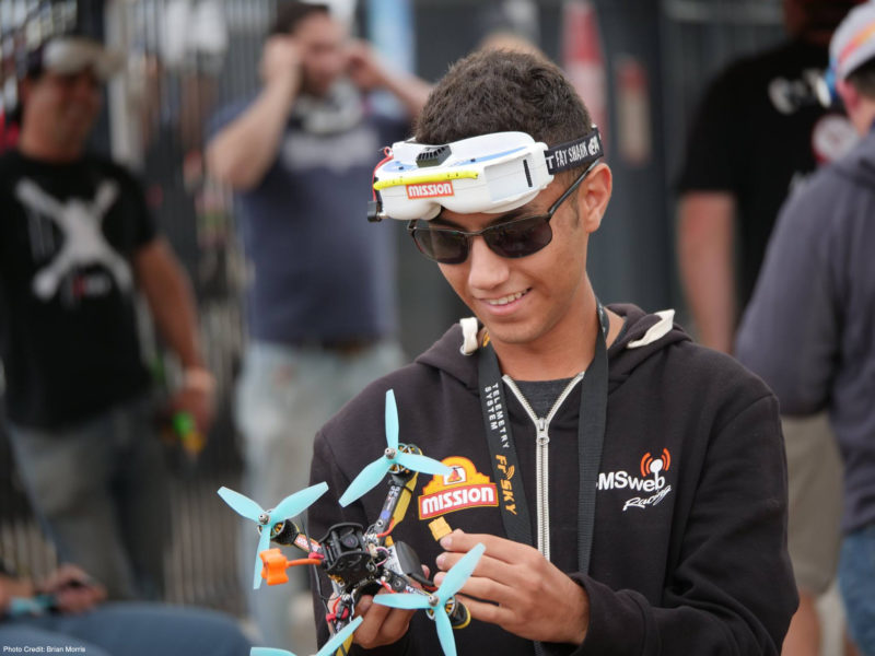 Thomas 在上月底的奧蘭多無人機競賽中報捷。