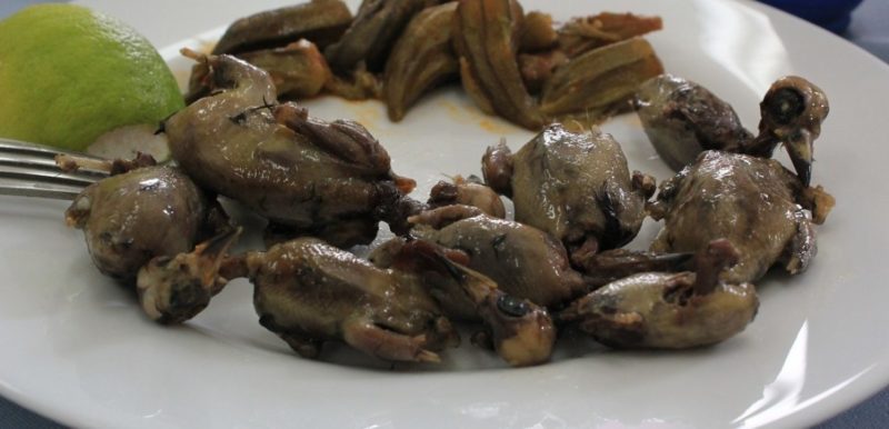有塞浦路斯人利用鳴禽煮地道名菜「 Ambelopoulia 」。
