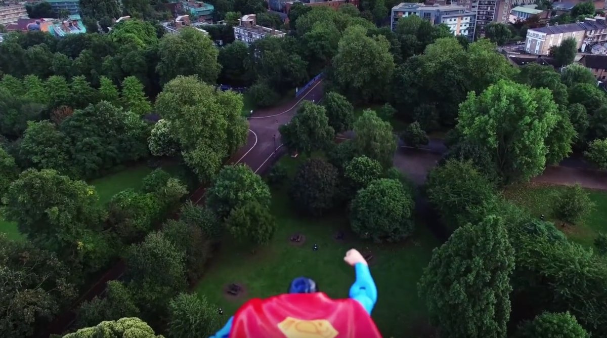 superman drone video