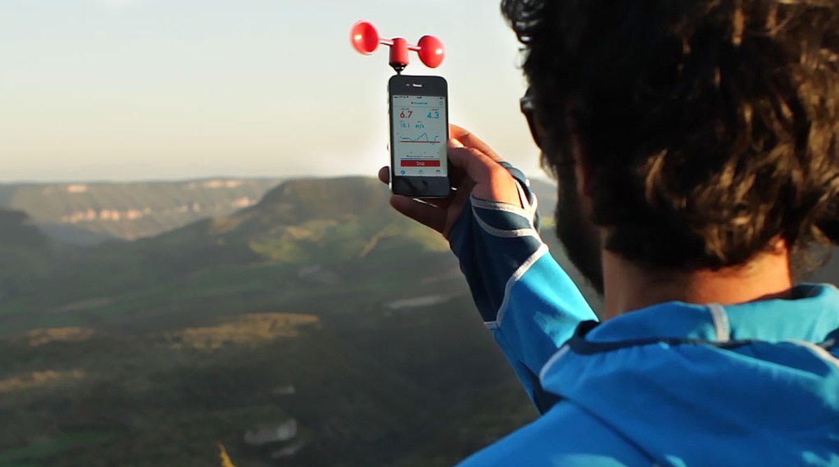 Vaavud Wind Meter and drone apps