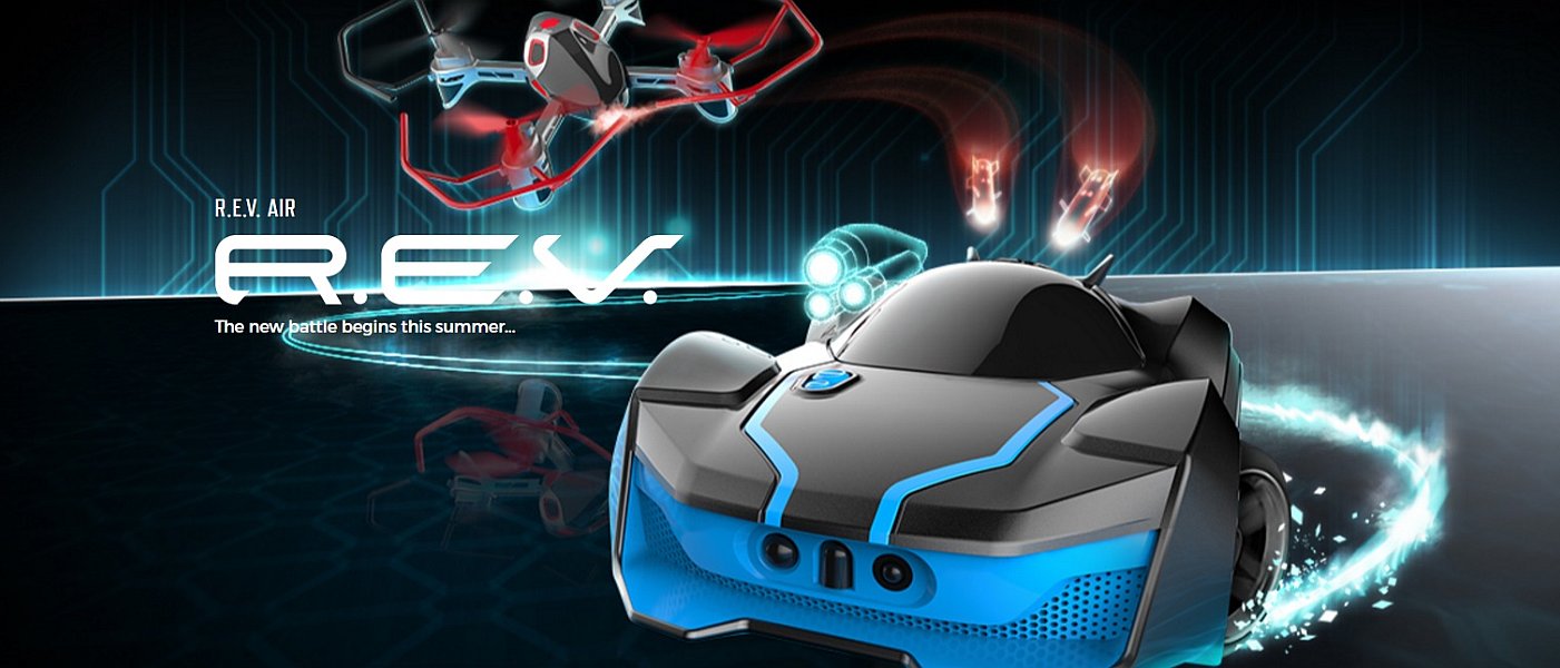 Rev Air 無人機搭遙控車 空陸對戰陣形新玩法