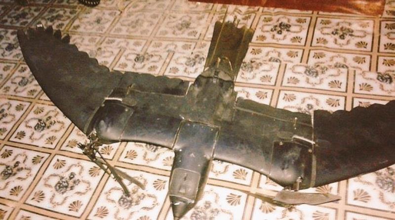鷹型無人機墮落於索馬利亞（Adam A. Omar／Twitter）
