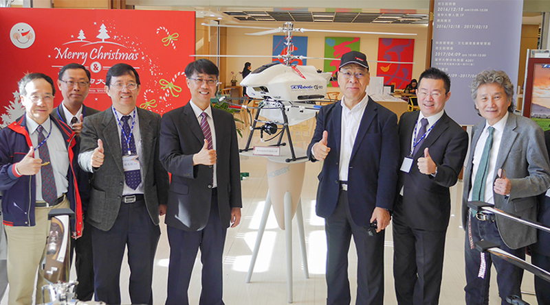 台灣逢甲大學及雷虎科技共同發表「電動雙旋翼無人直升機」