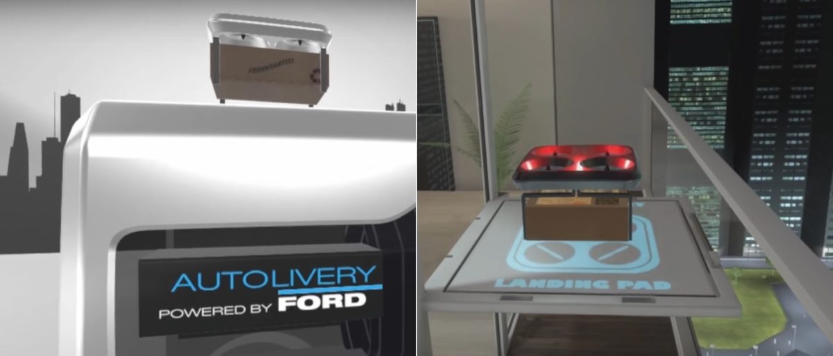 Ford 自動化送貨方案 Autolivery　無人機宅配到陽台
