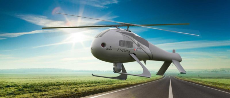 最強無人直升機 FT-200 FH 自動感知避障•識別飛機型號