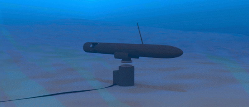 SPAWAR 水底無人機無線充電座