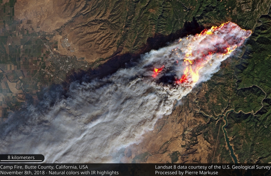 史上最大型！　16 無人機隊空中測繪　收集加州大火數據助救災