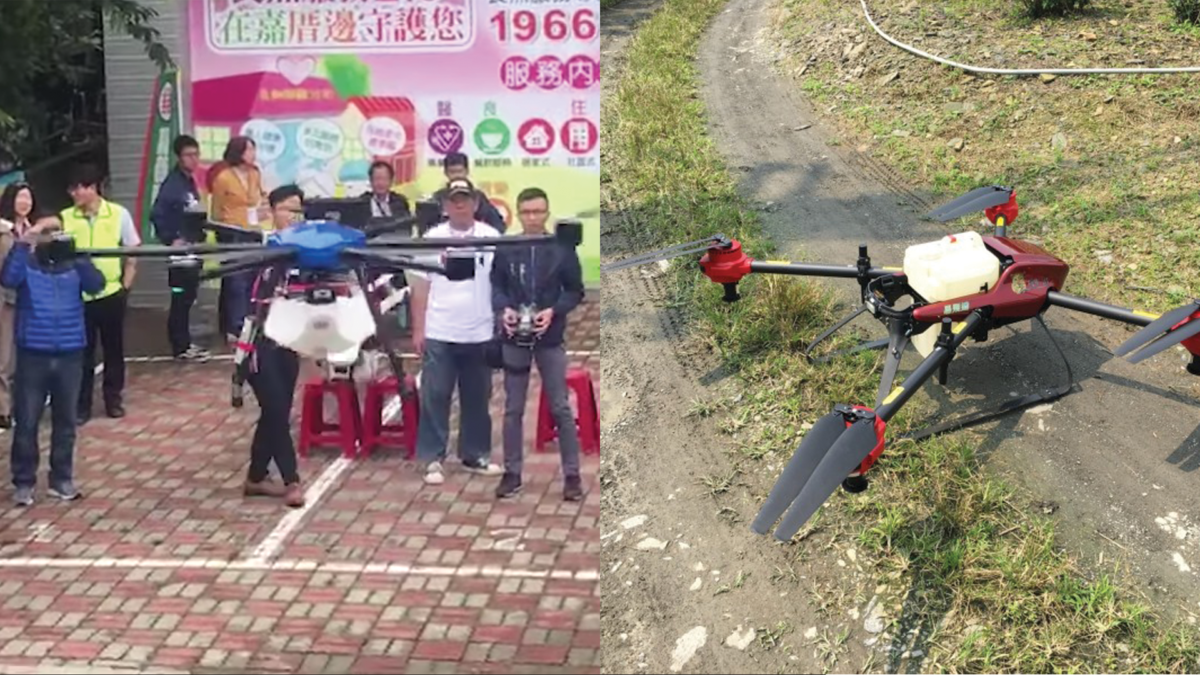 台交通部測試無人機運蛇毒血清　宜蘭茶農用無人機施肥